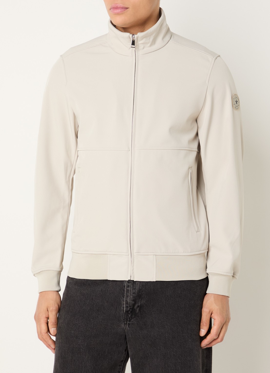 Airforce Aero softshell jack met ritszakken - detail 4 beige