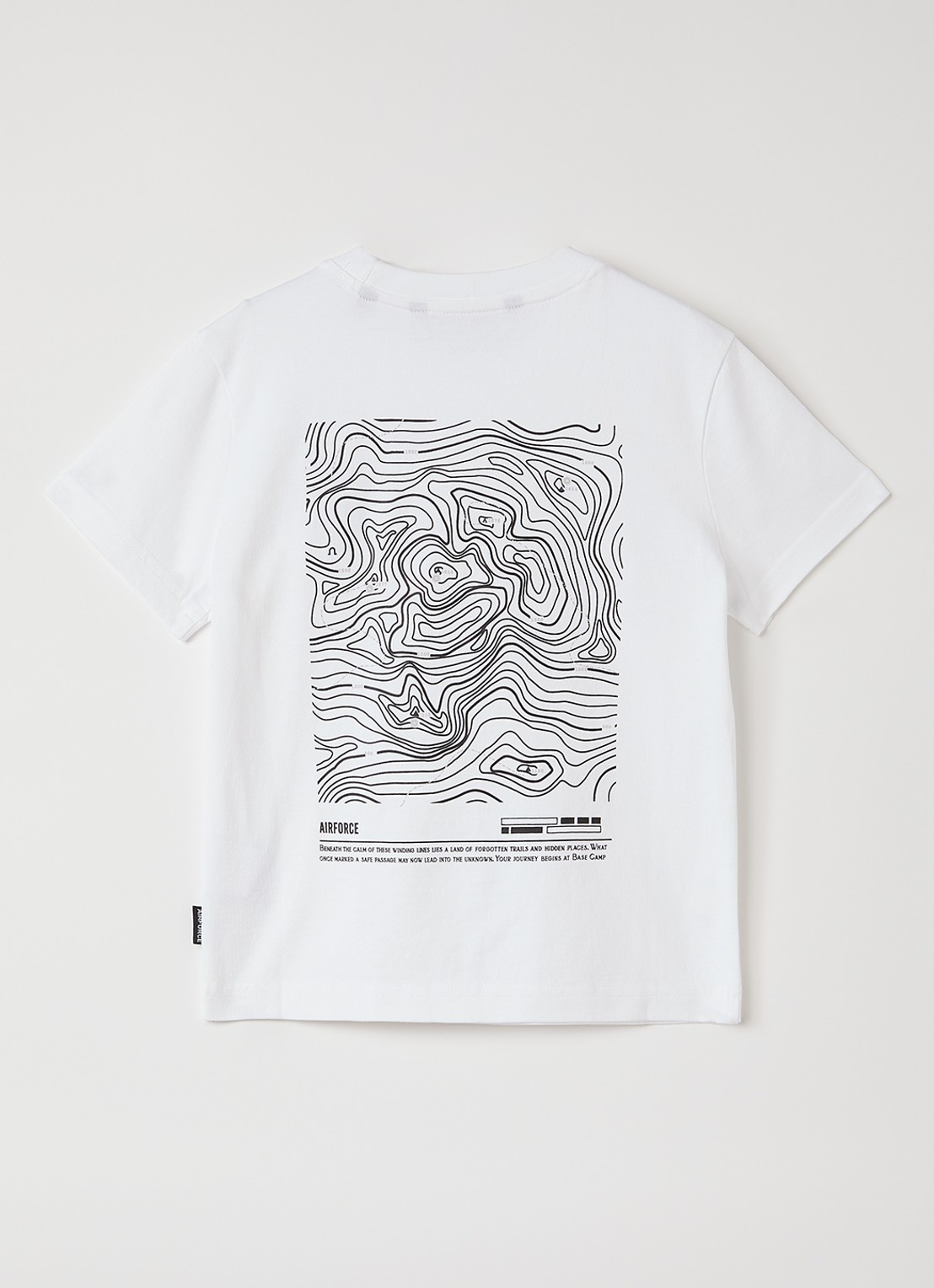 Airforce Altitude T-shirt met logo- en backprint - voorkant 2 wit