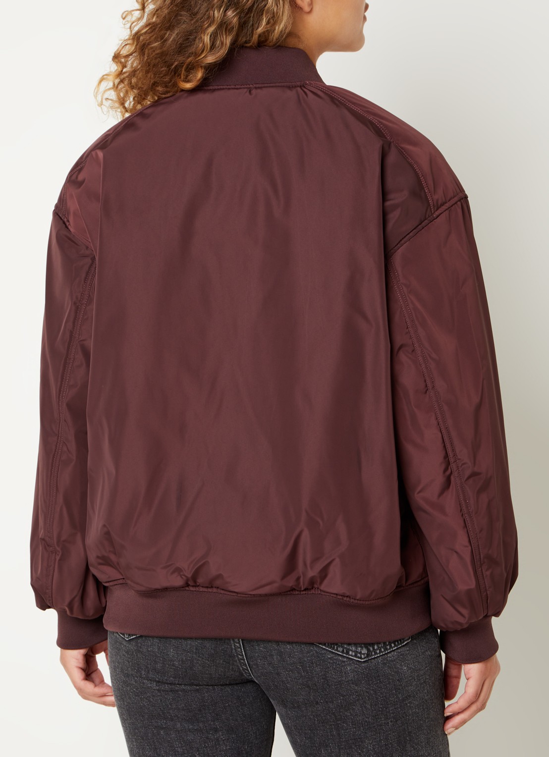 Airforce Bobby bomberjack met logo - achterkant 3 aubergine