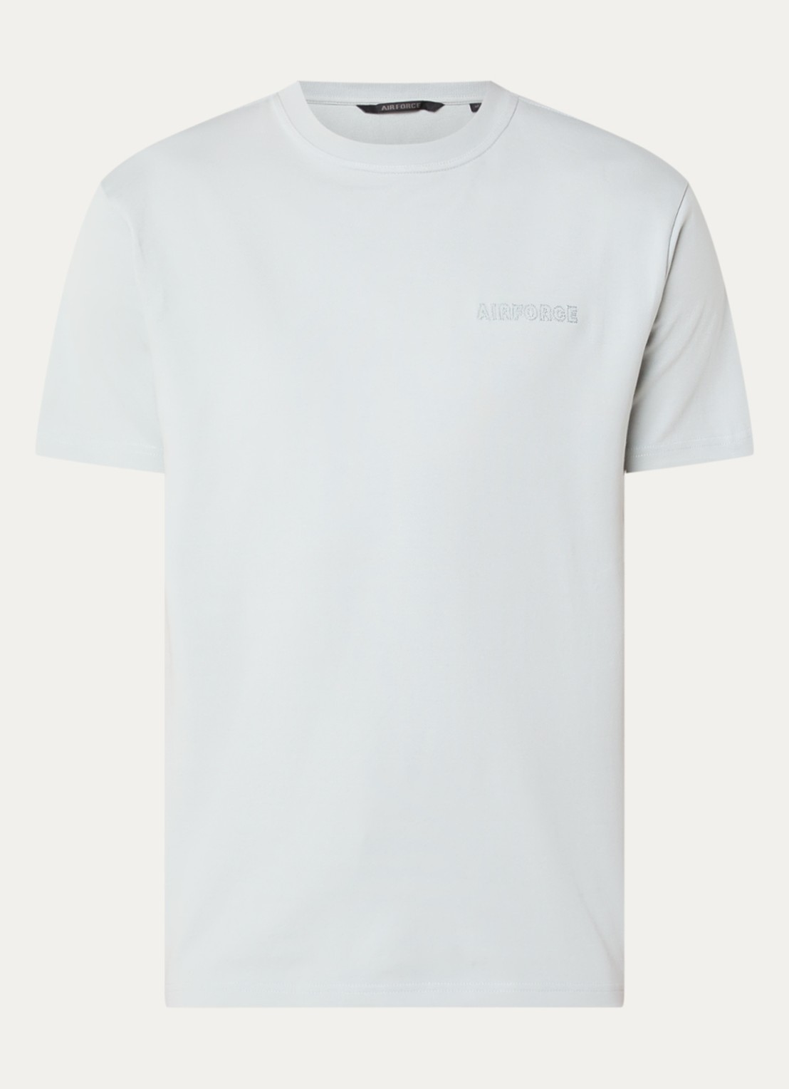 Airforce Dipilopia T-shirt met logoborduring - voorkant lichtblauw