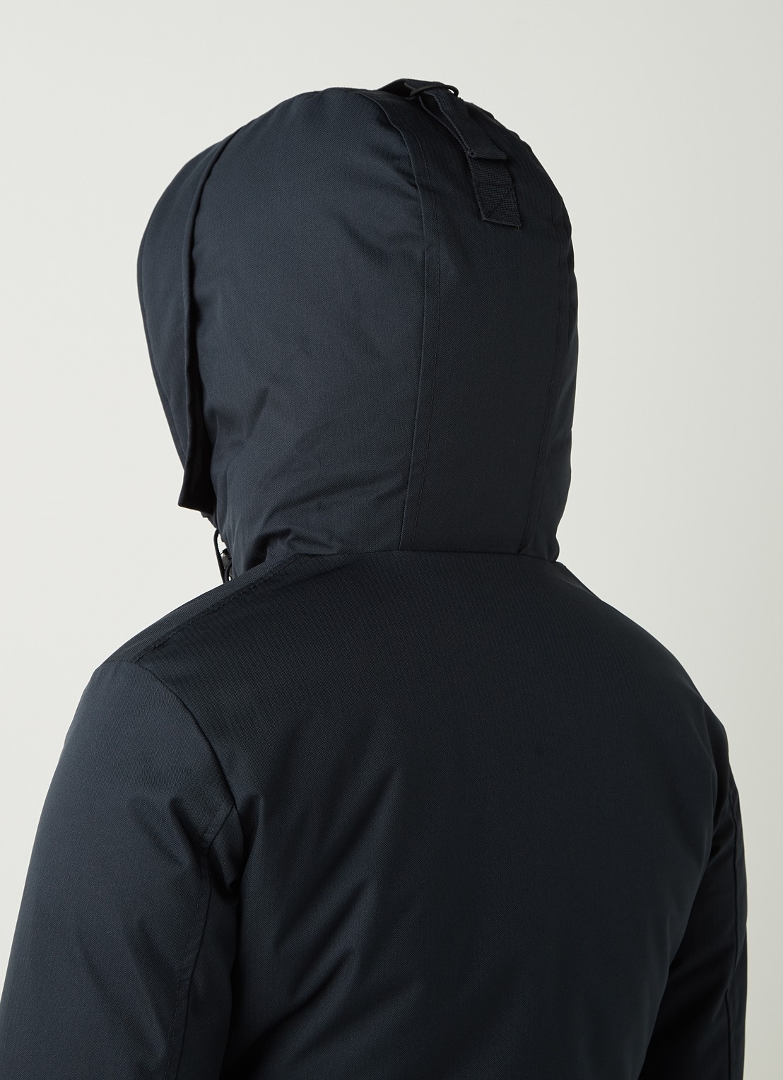 Airforce Gewatteerde parka met capuchon en visgraatdessin - detail 3 donkerblauw