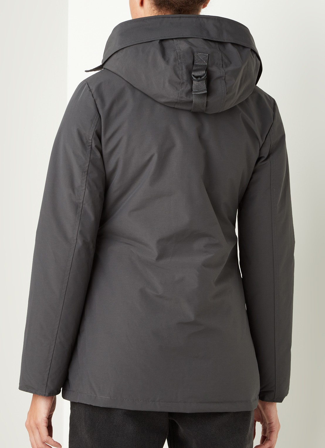 Airforce Gewatteerde parka met capuchon - achterkant 3 antraciet