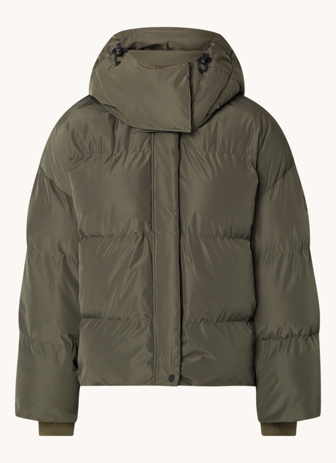 Airforce Gia puffer jack met afneembare capuchon - voorkant 3 lindegroen