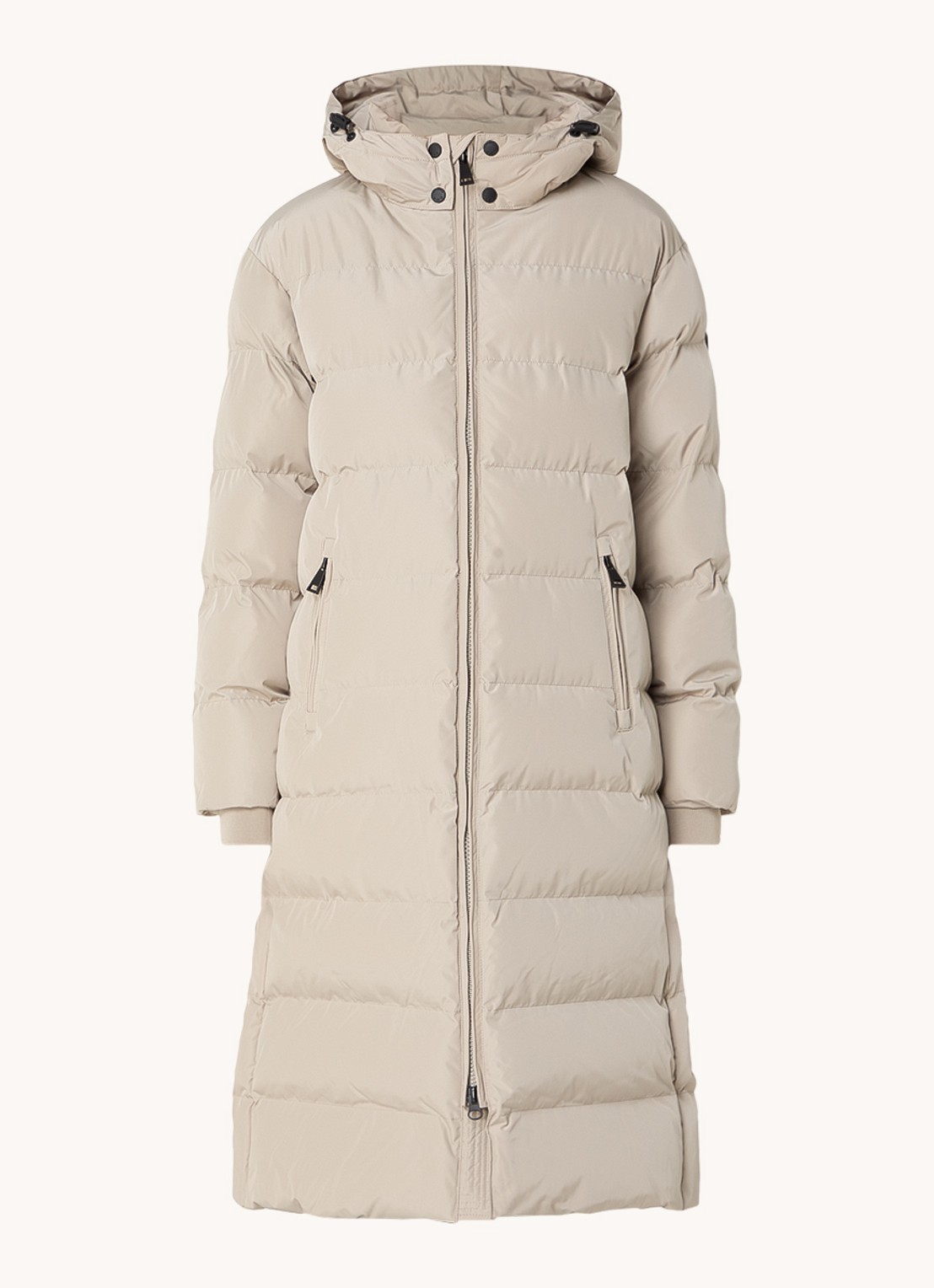 Airforce Grace gewatteerde jas met capuchon - voorkant khaki