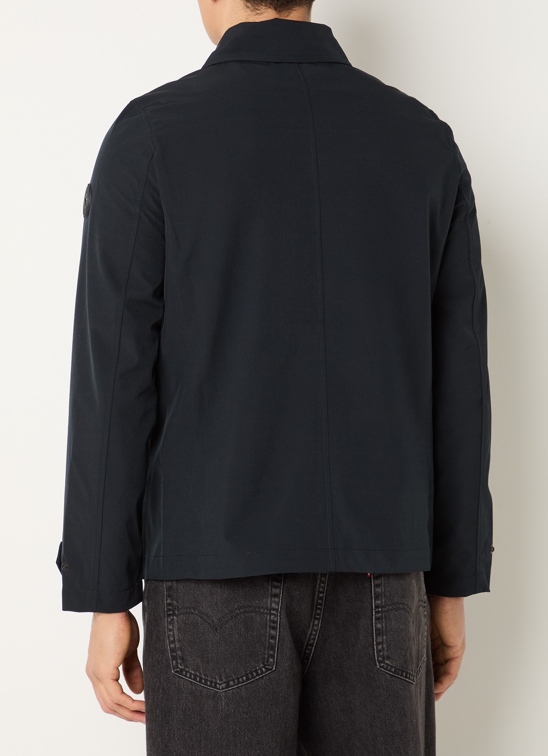 Airforce Jack met ritszakken en waterafstotende coating - achterkant 2 donkerblauw