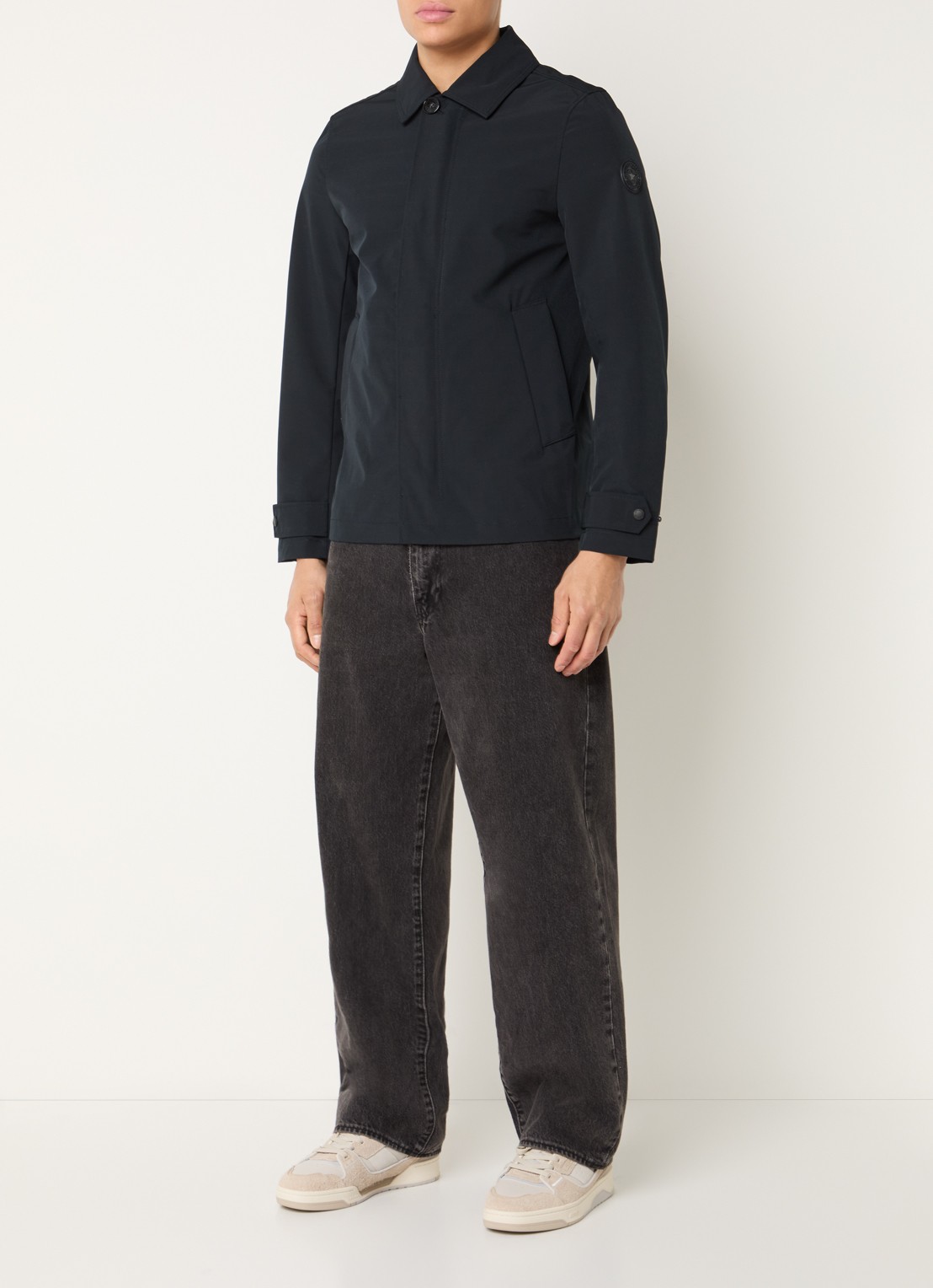 Airforce Jack met ritszakken en waterafstotende coating - voorkant 4 donkerblauw