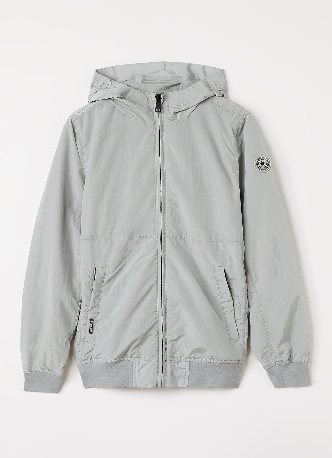 Airforce Jack met ritszakken - voorkant 2 metallic