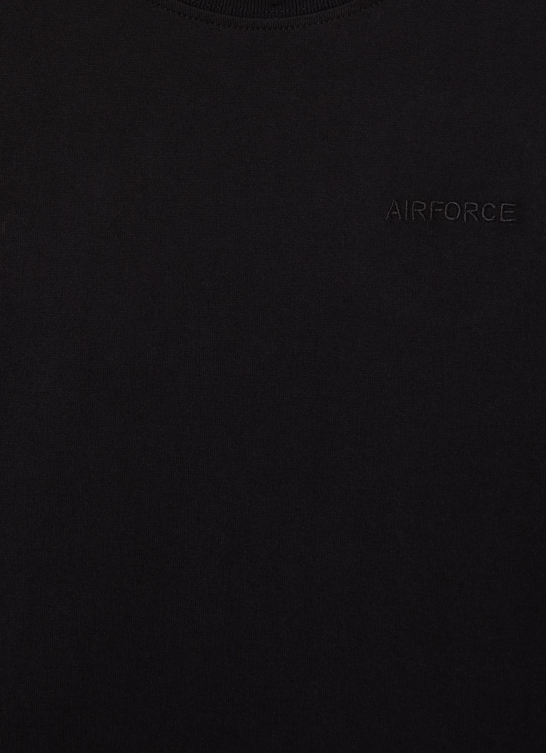 Airforce Longsleeve met logo - detail zwart