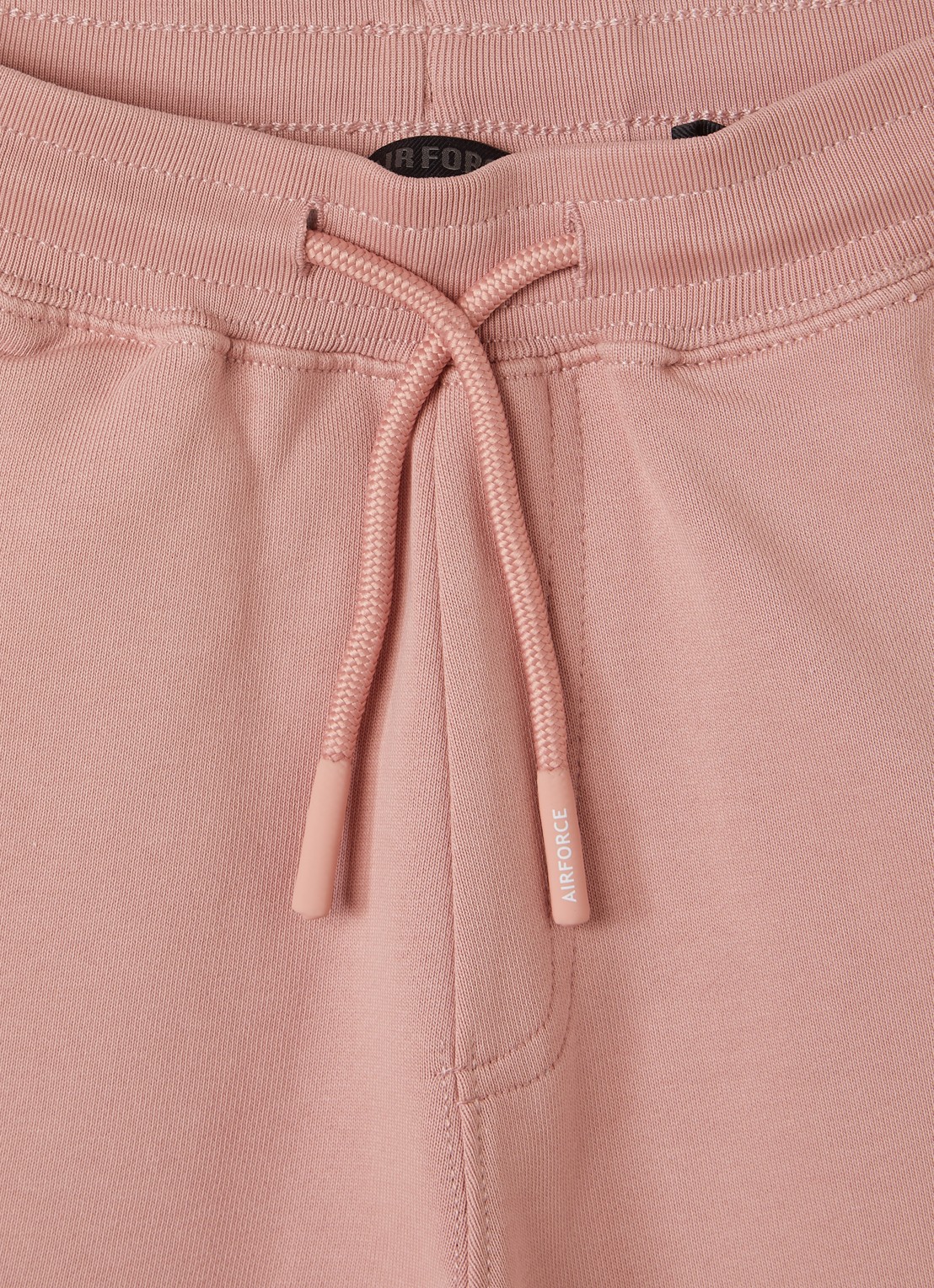 Airforce Loose fit korte joggingbroek - detail zalmroze