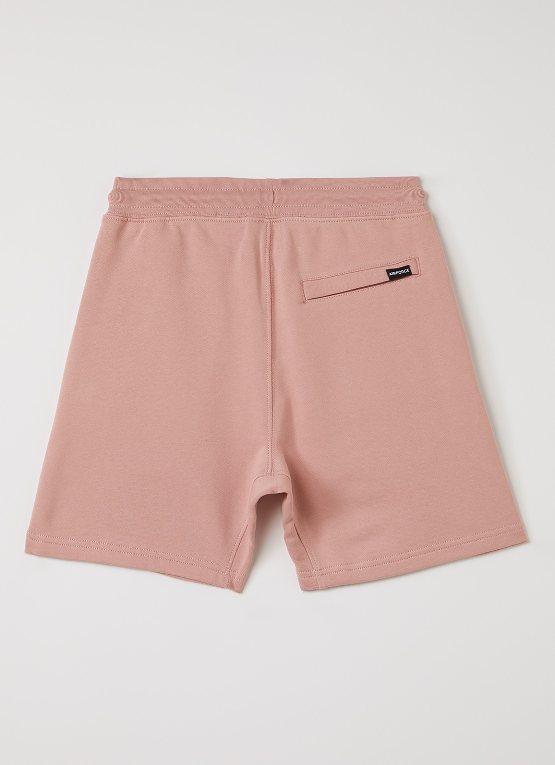 Airforce Loose fit korte joggingbroek - voorkant 3 zalmroze