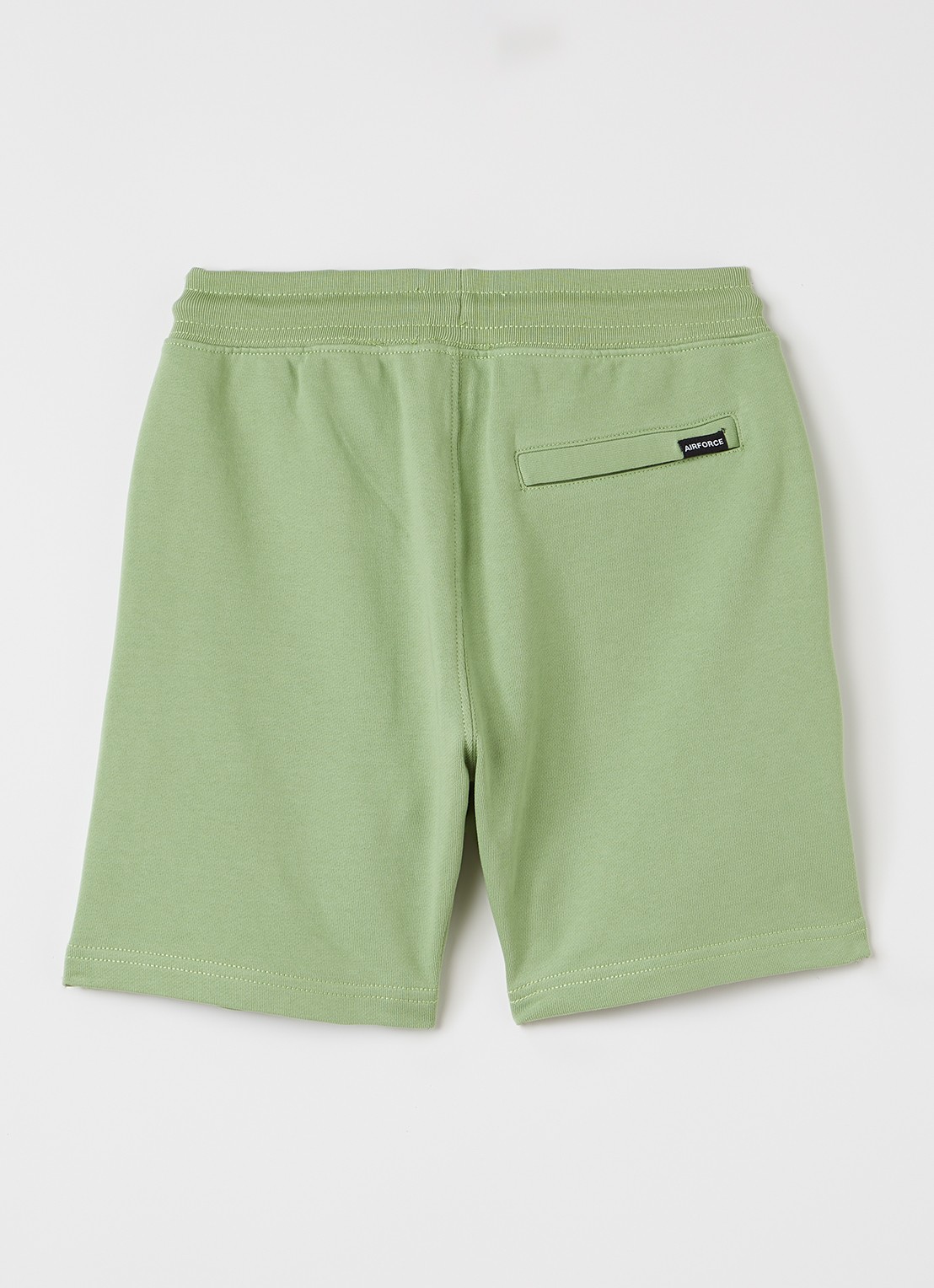 Airforce Loose fit korte joggingbroek - voorkant 3 groen