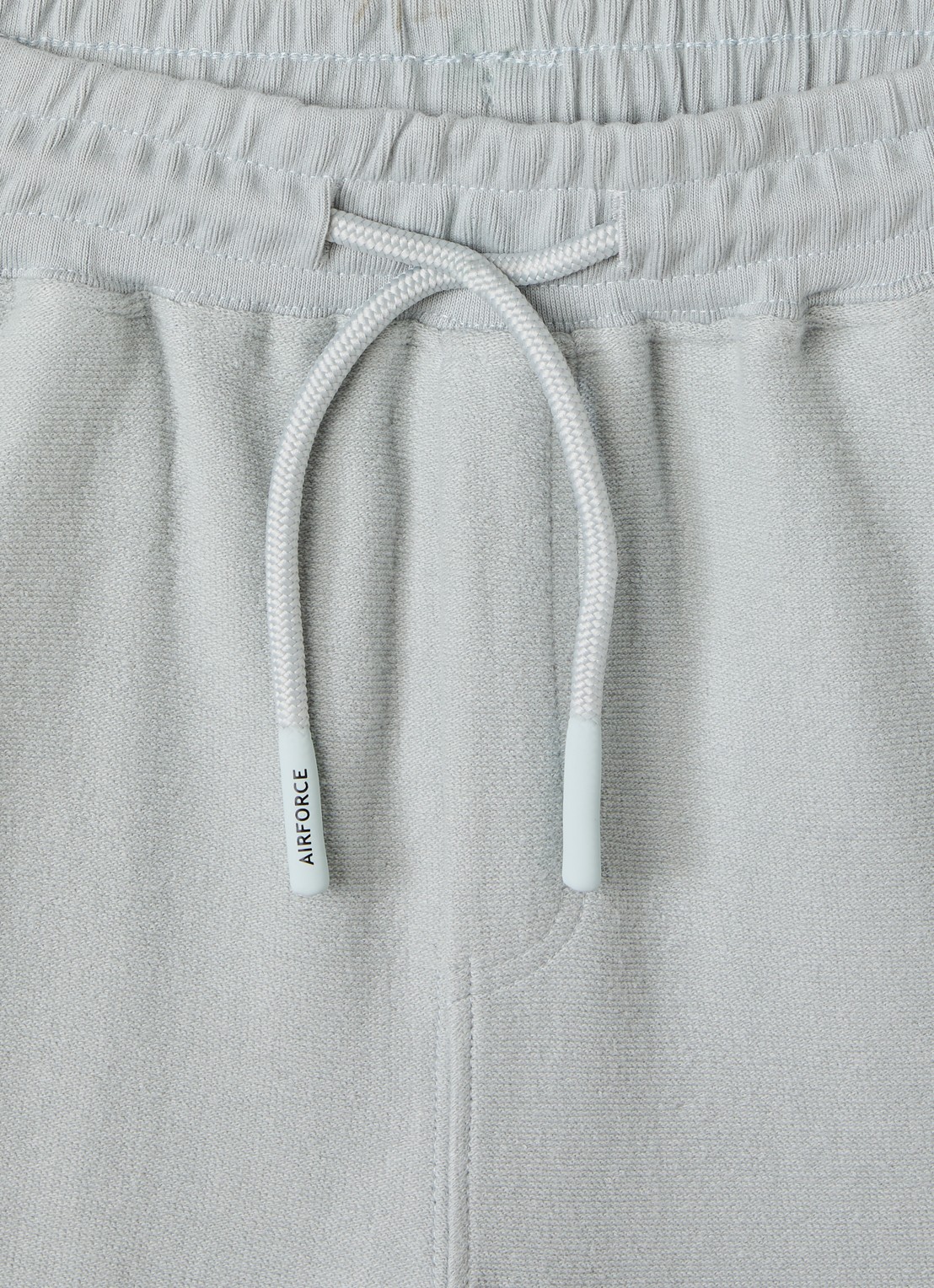 Airforce Milo straight fit korte joggingbroek van katoen - detail lichtblauw