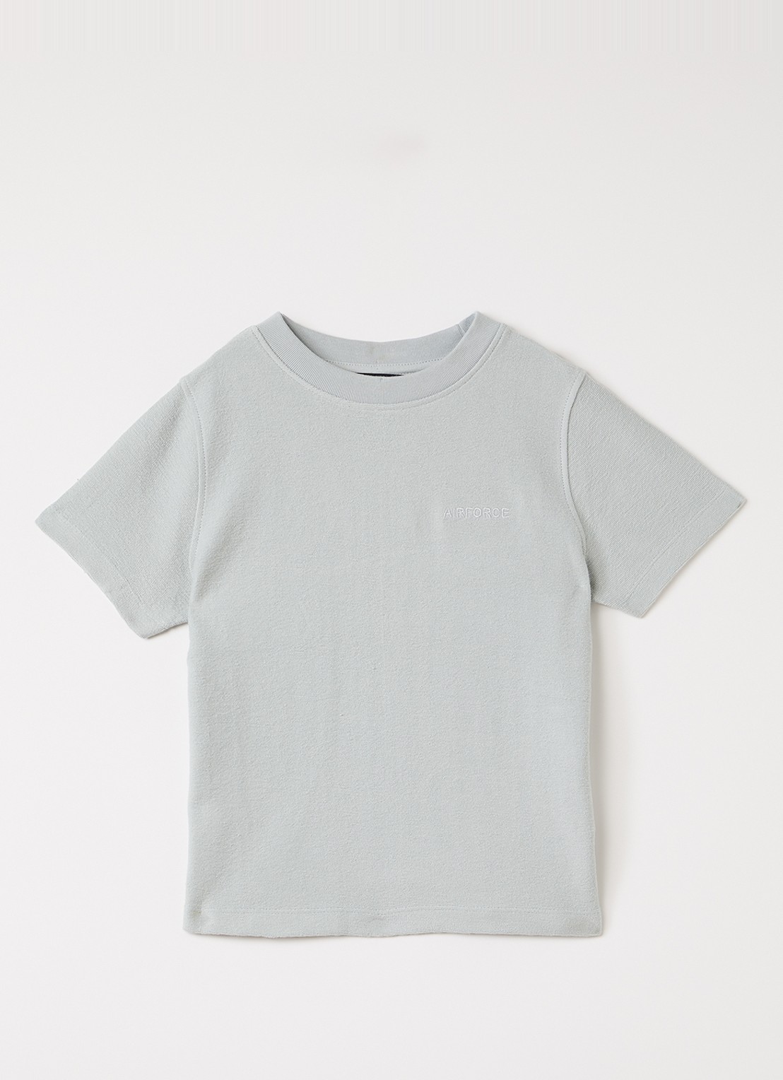 Airforce Milo T-shirt met logo - voorkant lichtgrijs