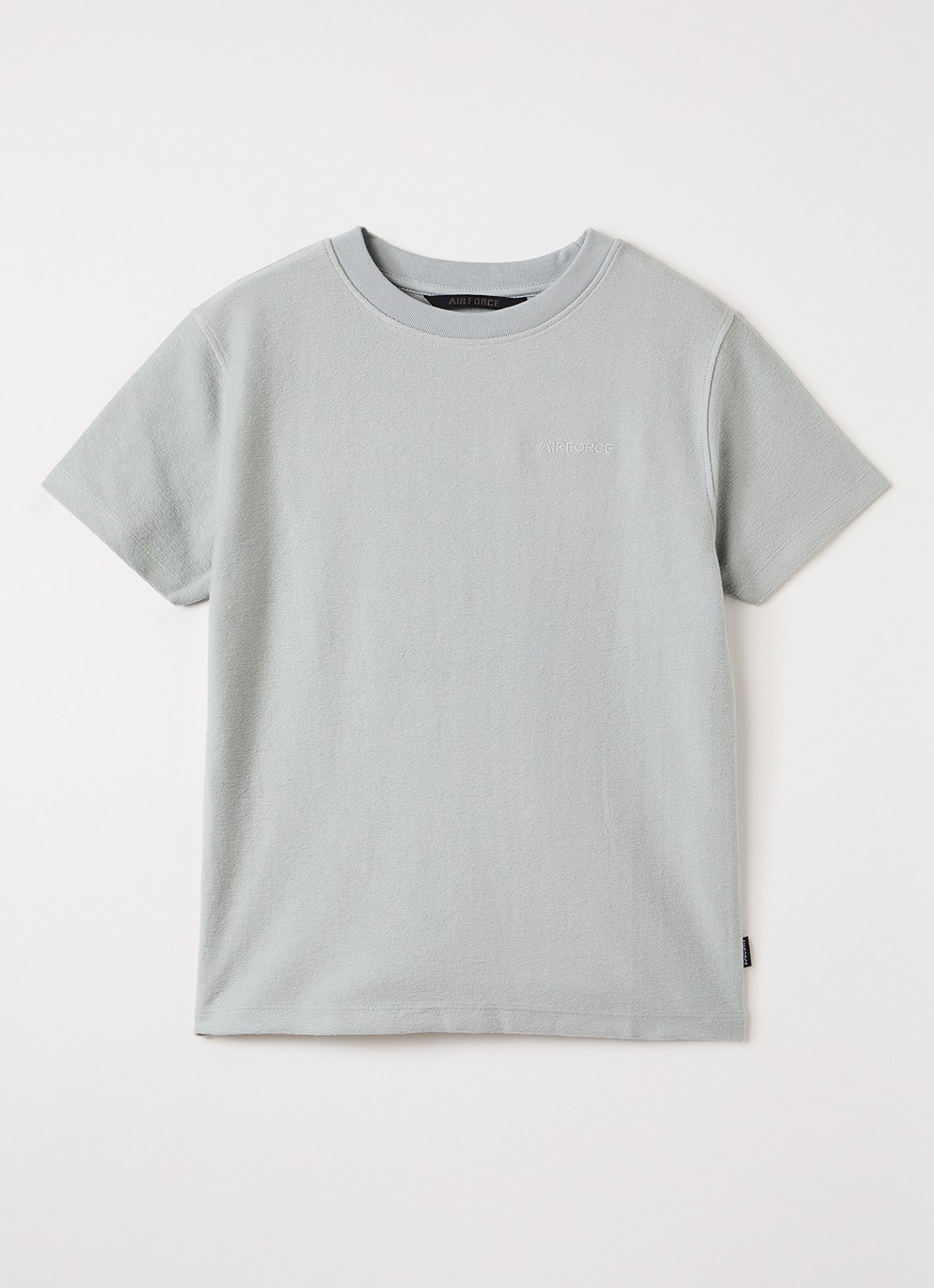 Airforce Milo T-shirt met logo - voorkant 3 lichtgrijs