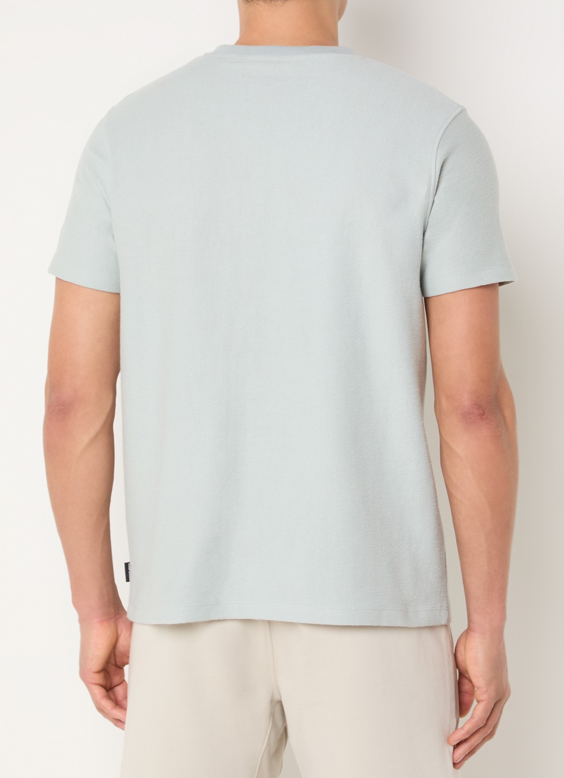 Airforce Milo T-shirt met logoborduring - achterkant 2 mint