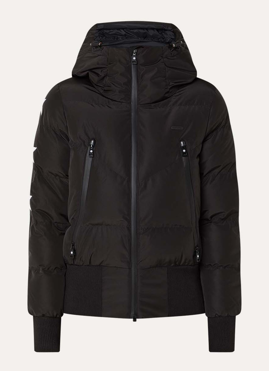 Airforce Nashoba ski-jas met capuchon en waterafstotende coating - voorkant 4 zwart