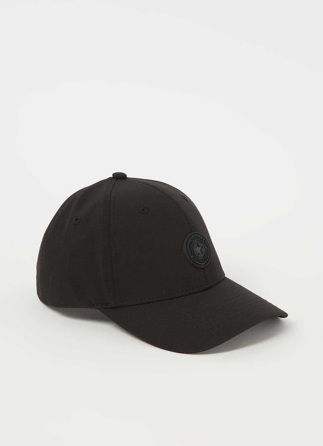 Airforce Pet met logo  - voorkant zwart
