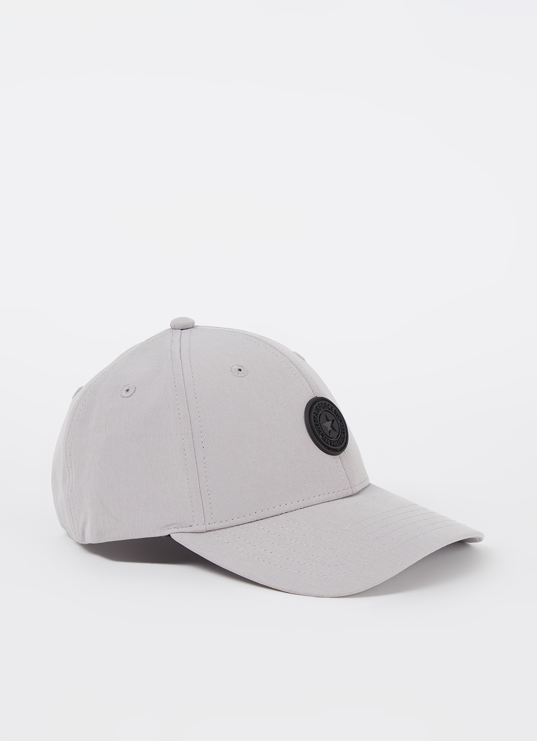 Airforce Pet met logo  - voorkant 2 lichtgrijs
