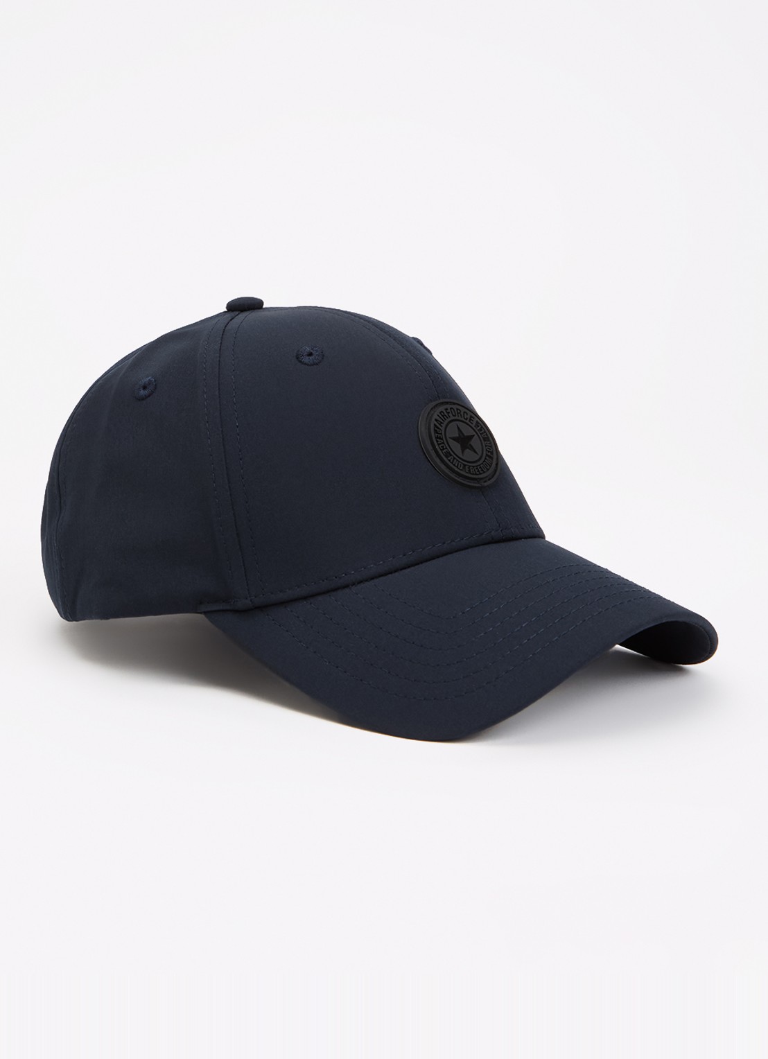 Airforce Pet met logo  - voorkant donkerblauw