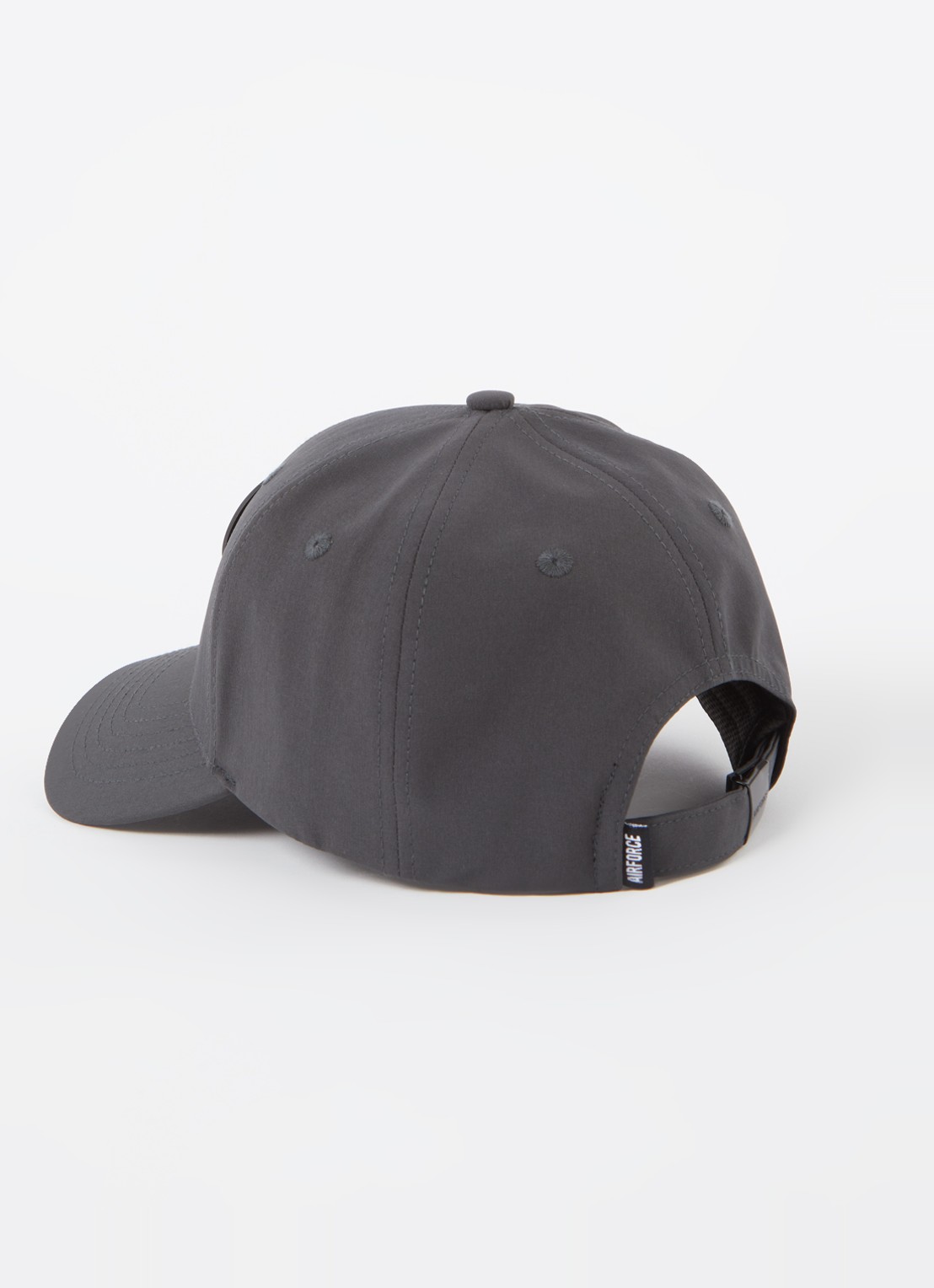 Airforce Pet met logo - detail donkergrijs