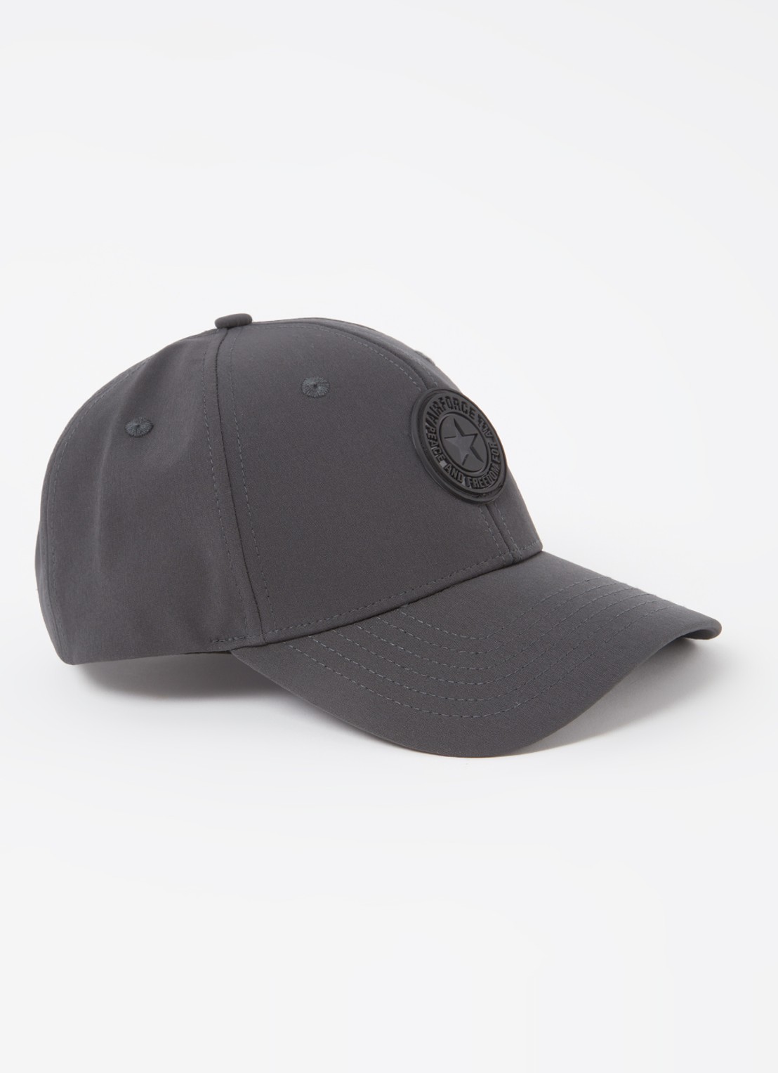 Airforce Pet met logo - voorkant 2 donkergrijs