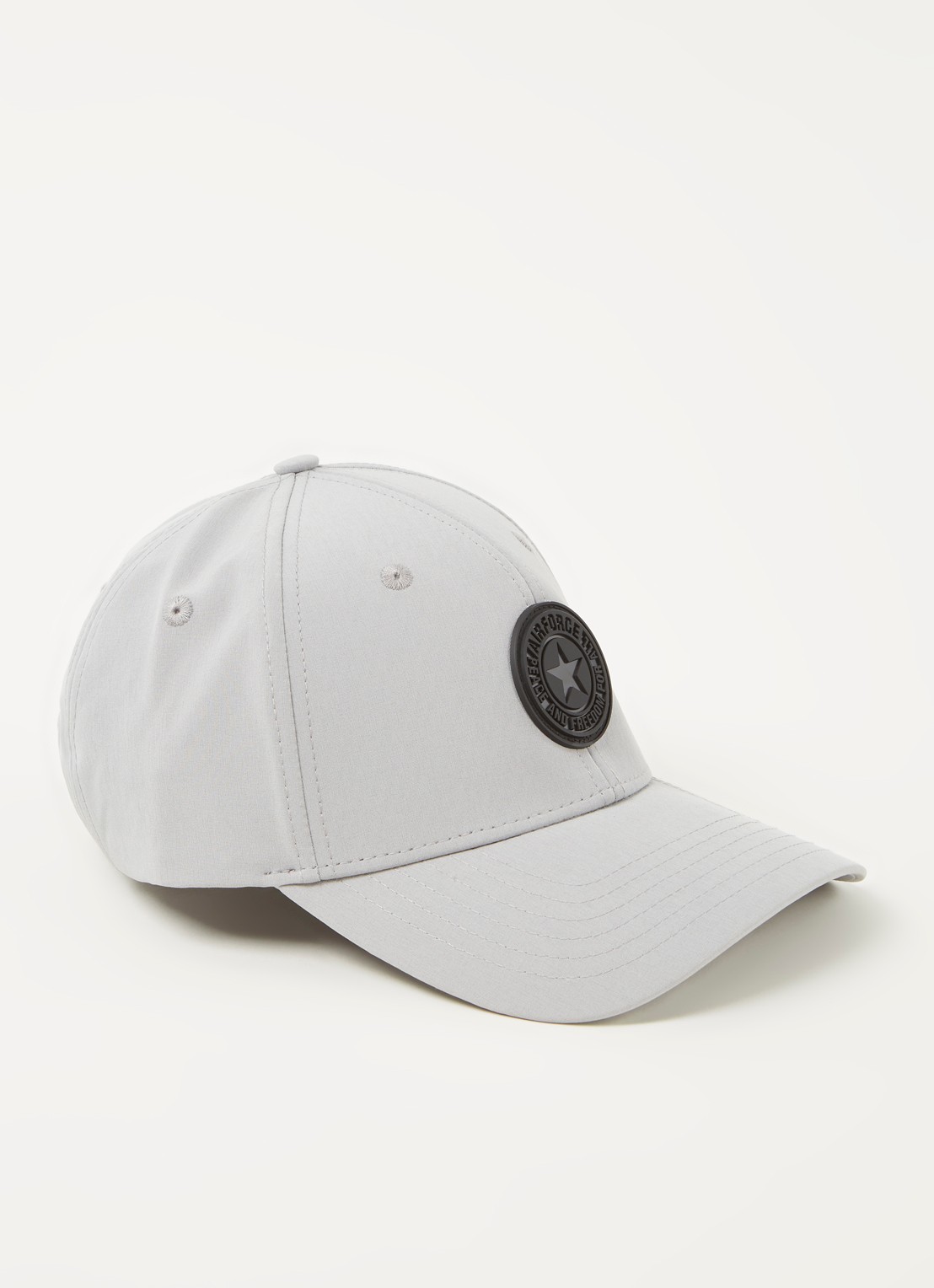 Airforce Pet met logo - voorkant 3 lichtgrijs