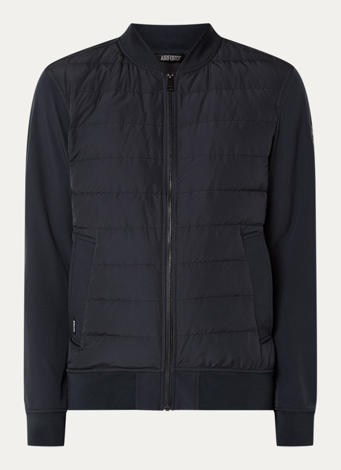 Airforce Pike bomberjack met steekzakken - voorkant 3 donkerblauw