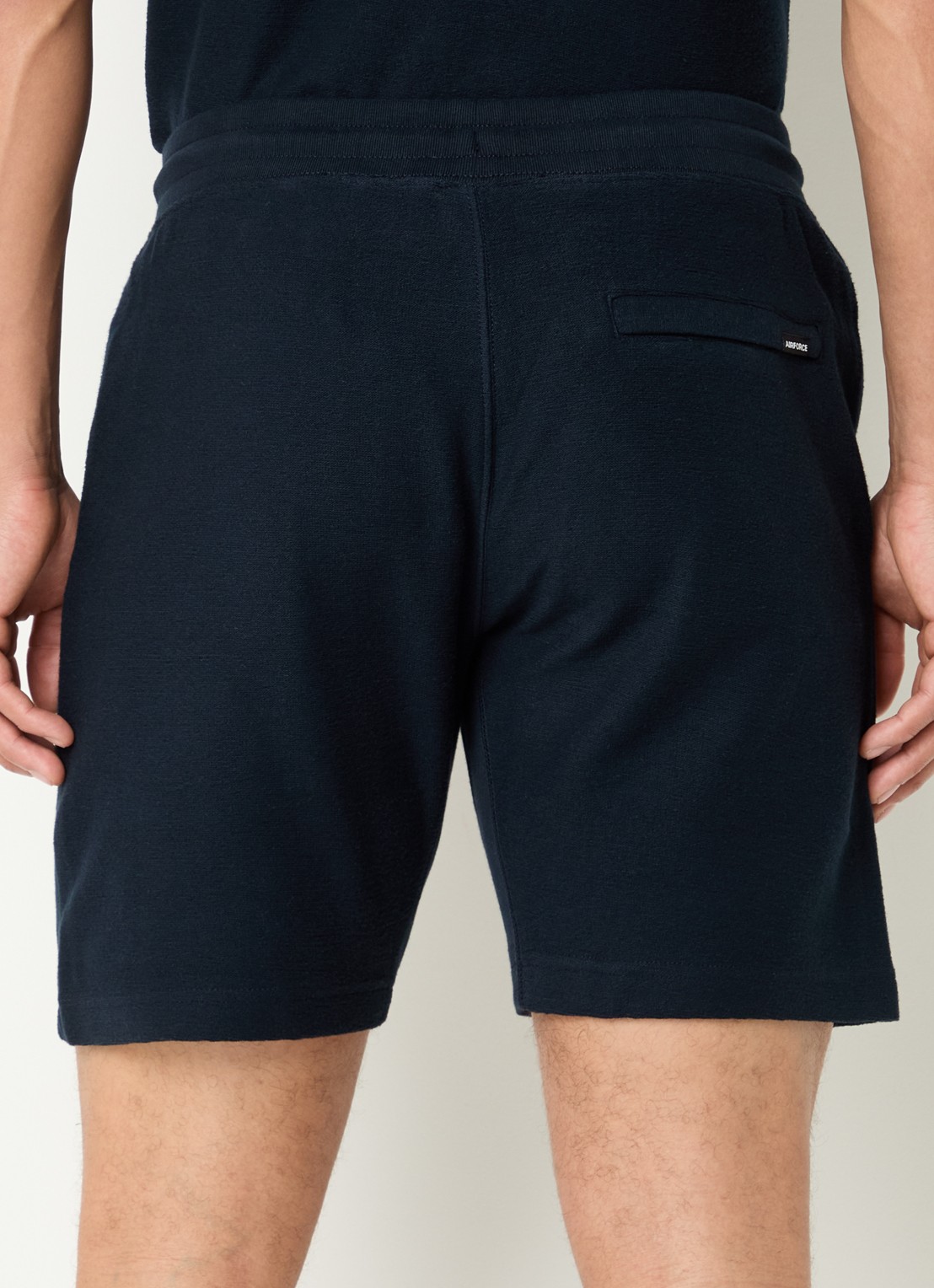 Airforce Regular fit korte joggingbroek van  katoen - achterkant 3 donkerblauw