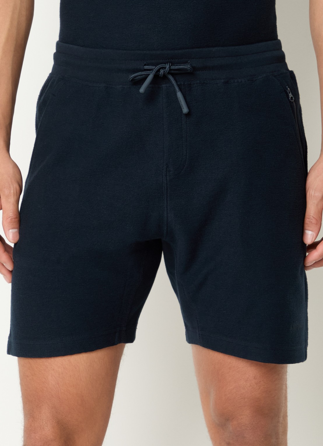 Airforce Regular fit korte joggingbroek van  katoen - detail 4 donkerblauw