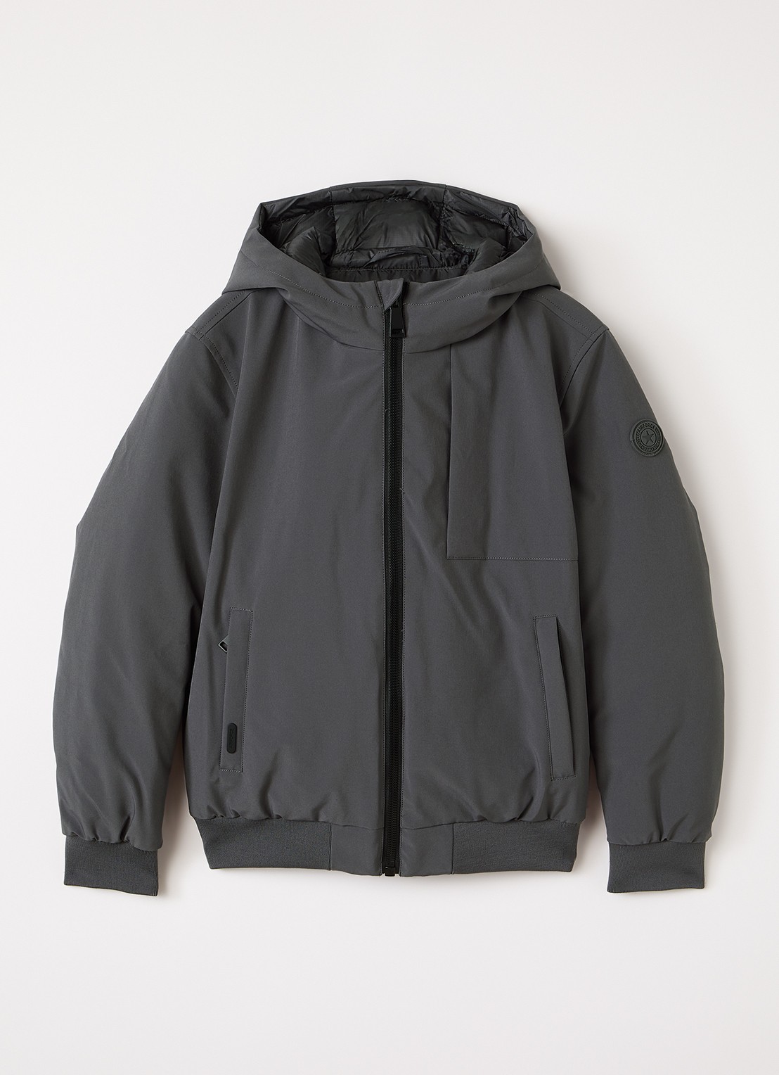 Airforce Reversible puffer jack  - voorkant donkergrijs