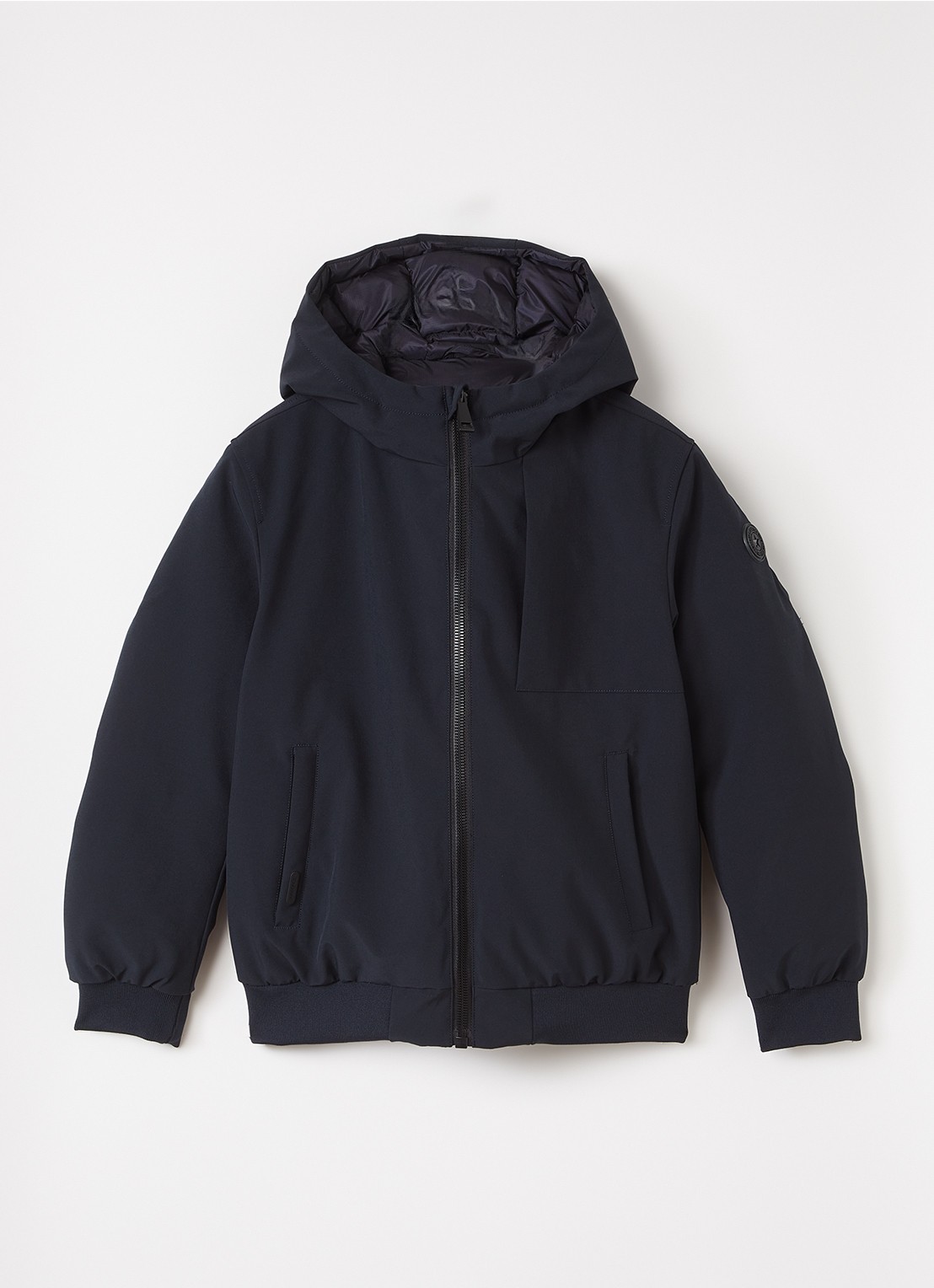 Airforce Reversible puffer jack  - voorkant 2 donkerblauw