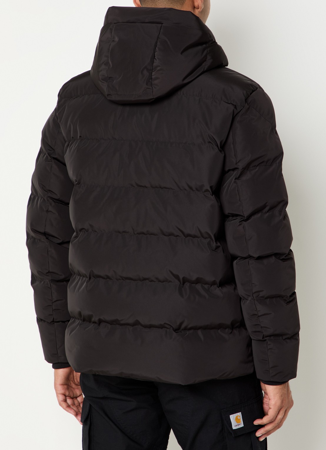 Airforce Robin puffer jack met capuchon - achterkant 7 zwart