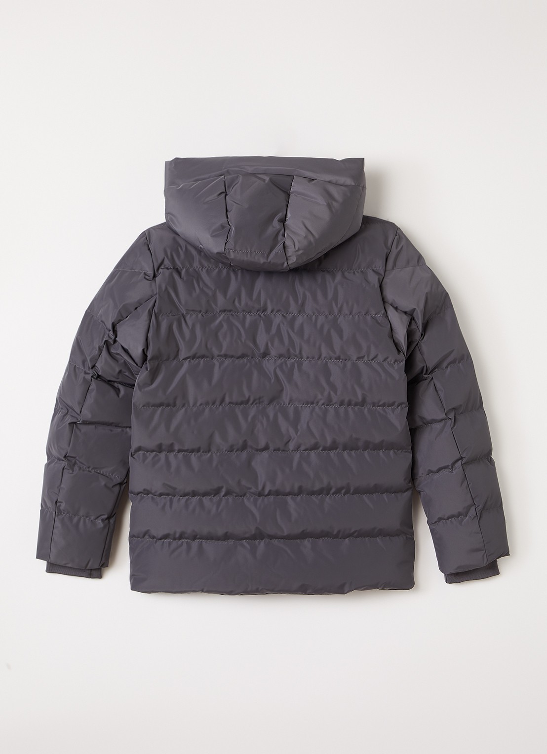 Airforce Robin puffer jack met capuchon - achterkant grijs