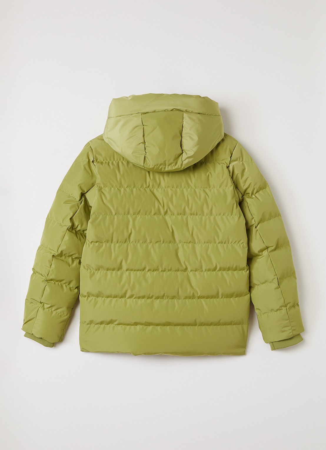 Airforce Robin puffer jack met capuchon - achterkant mosgroen