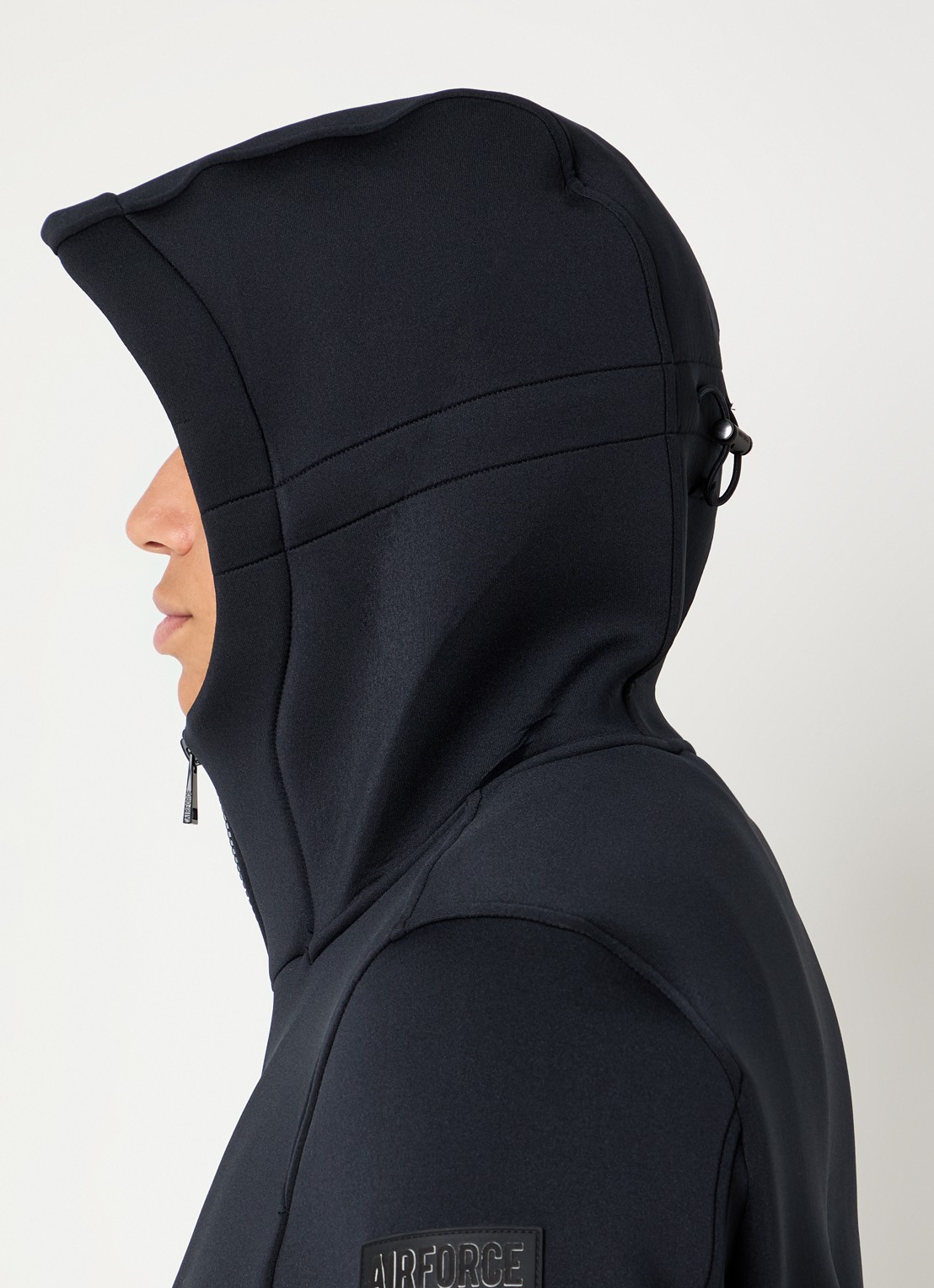 Airforce Scuba jack met capuchon en steekzakken - detail 2 donkerblauw