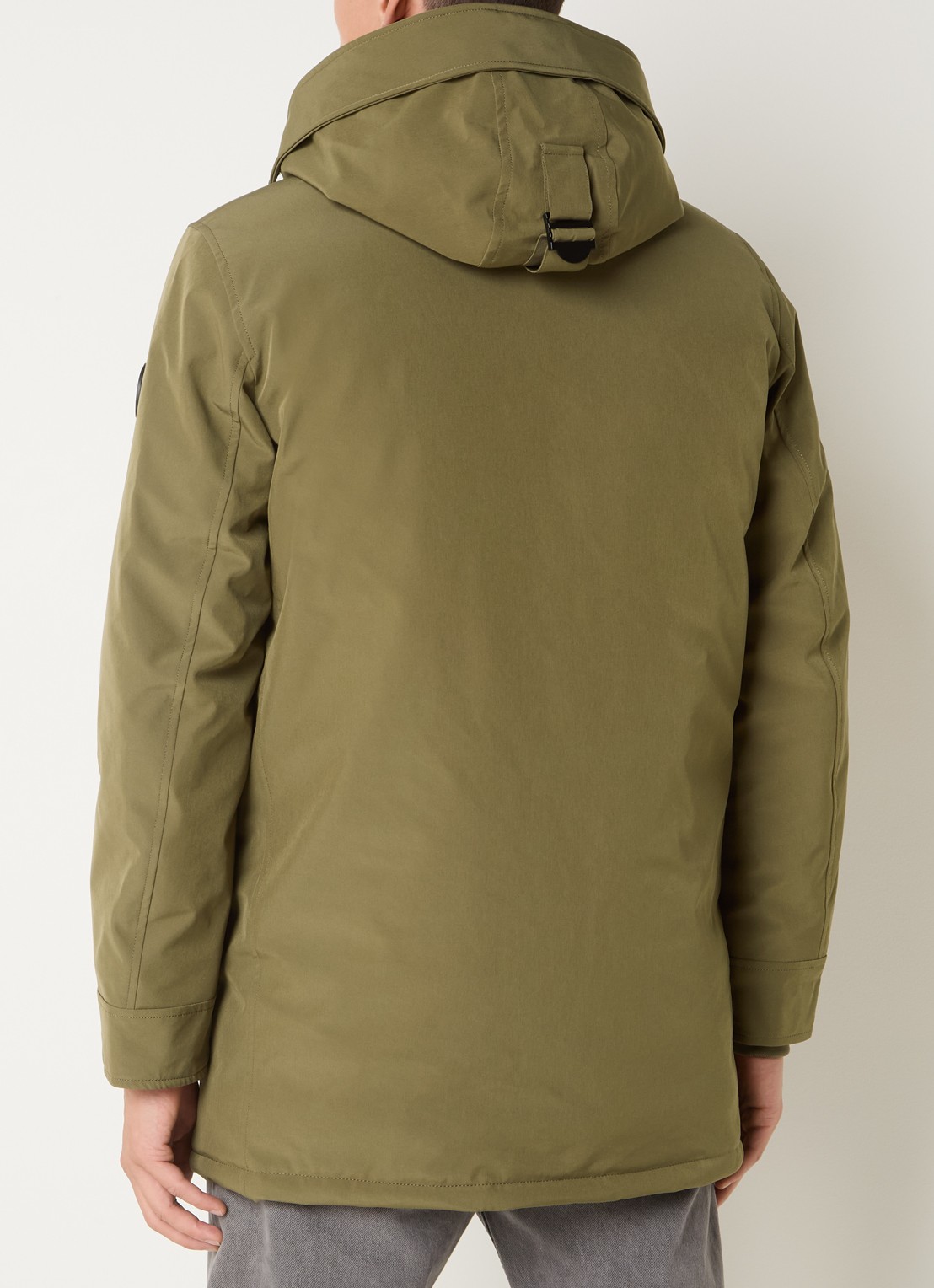 Airforce Snow gewatteerde parka met capuchon - achterkant 3 mosgroen