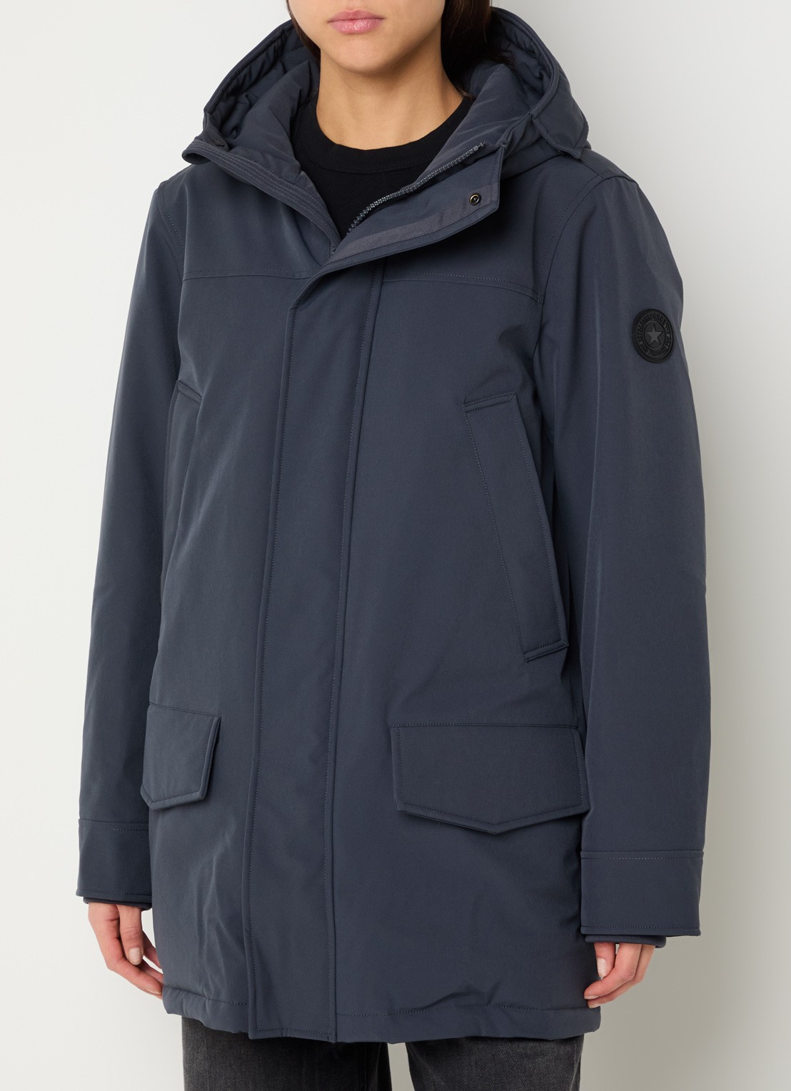 Airforce Snow gewatteerde parka met capuchon - detail 4 blauw