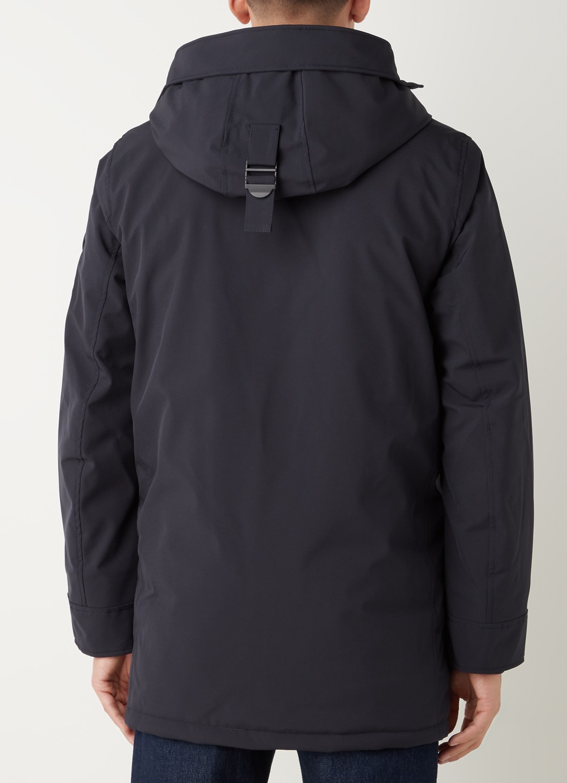 Airforce Snow gewatteerde parka met capuchon - achterkant donkerblauw