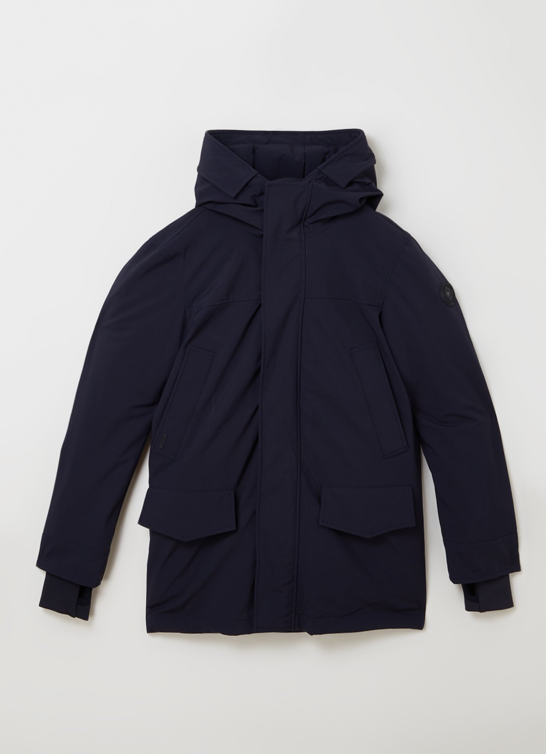 Airforce Snow gewatteerde parka met capuchon  - voorkant 2 donkerblauw