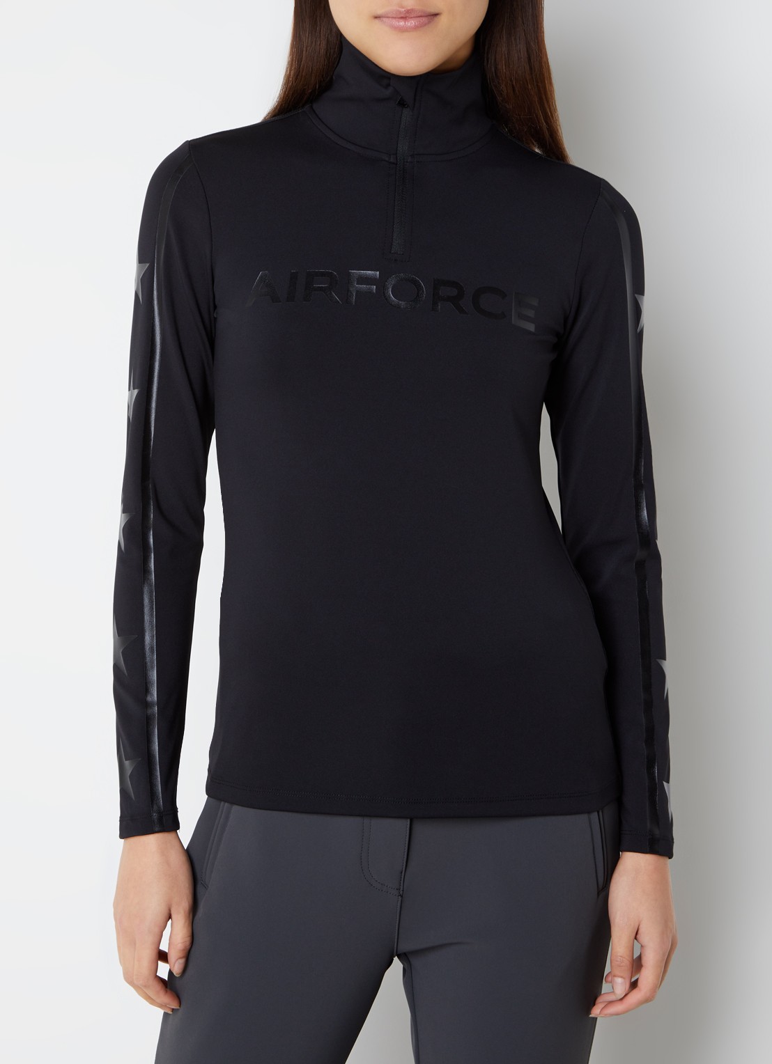 Airforce Squaw Vally skipully met logoprint - detail 3 zwart