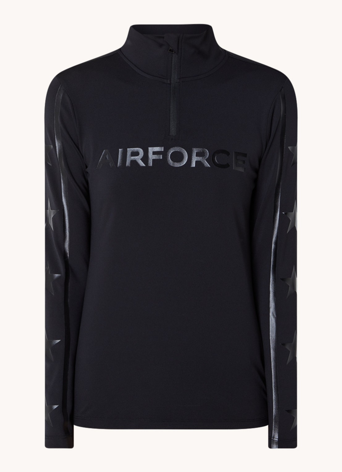 Airforce Squaw Vally skipully met logoprint - voorkant zwart