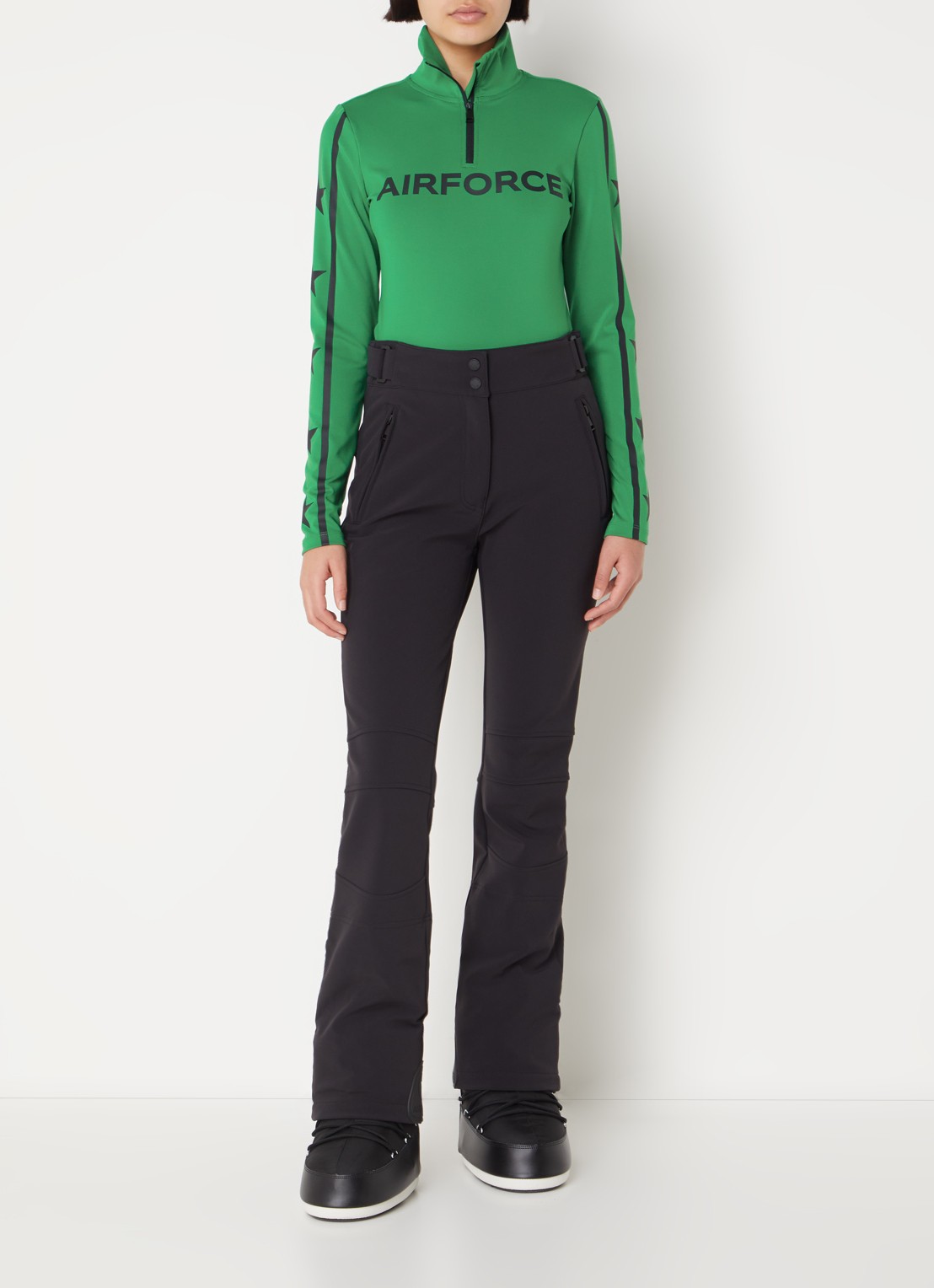 Airforce Squaw Vally skipully met logoprint - voorkant 2 groen