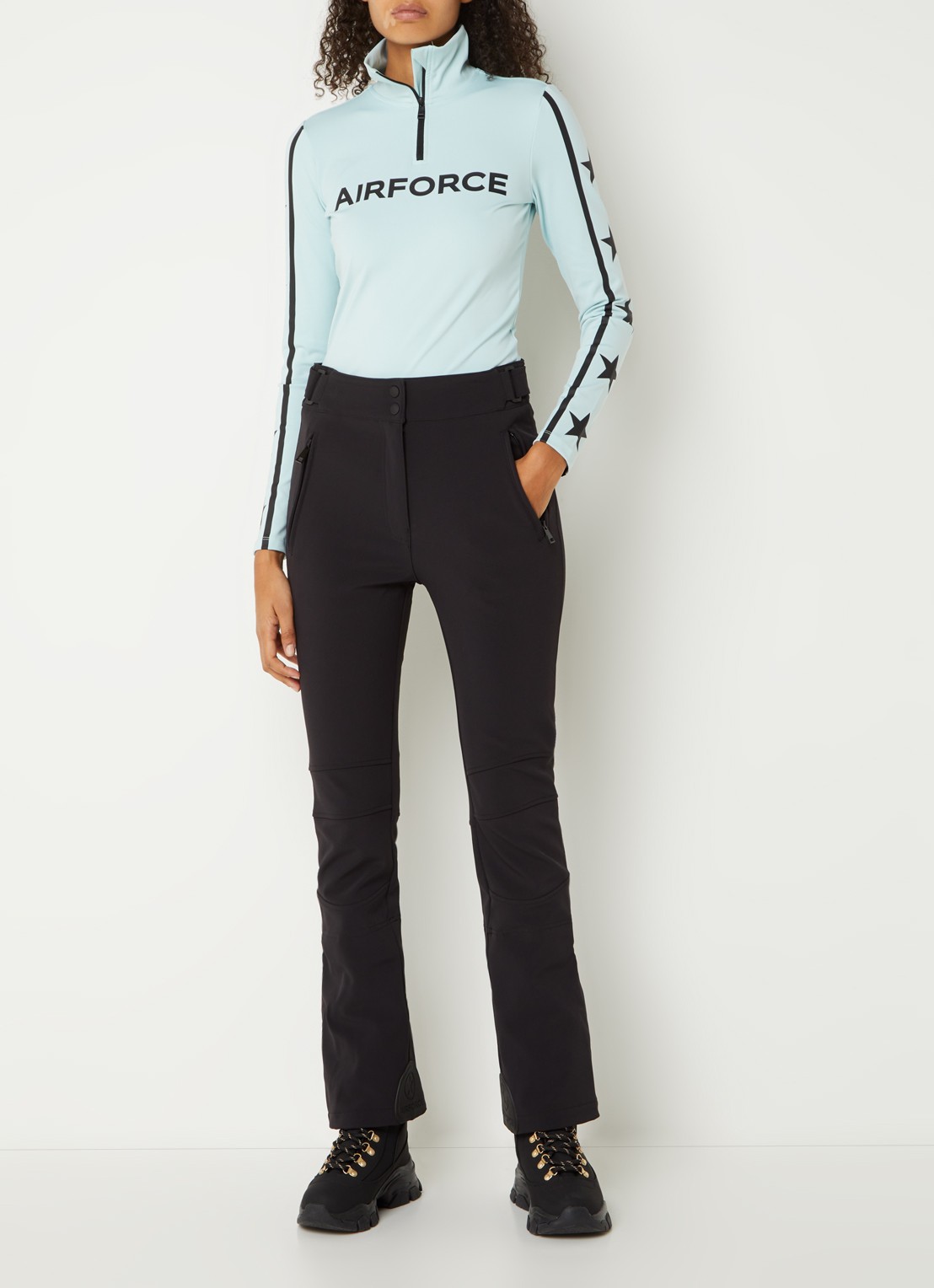 Airforce Squaw Vally skipully met logoprint - voorkant 2 blauw