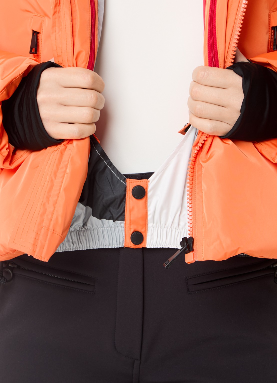 Airforce Sun Peaks ski-jas met afneembare capuchon en ritszakken - detail 3 orange