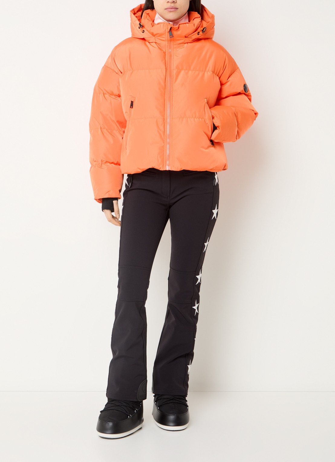 Airforce Sun Peaks ski-jas met afneembare capuchon en ritszakken - voorkant 6 orange