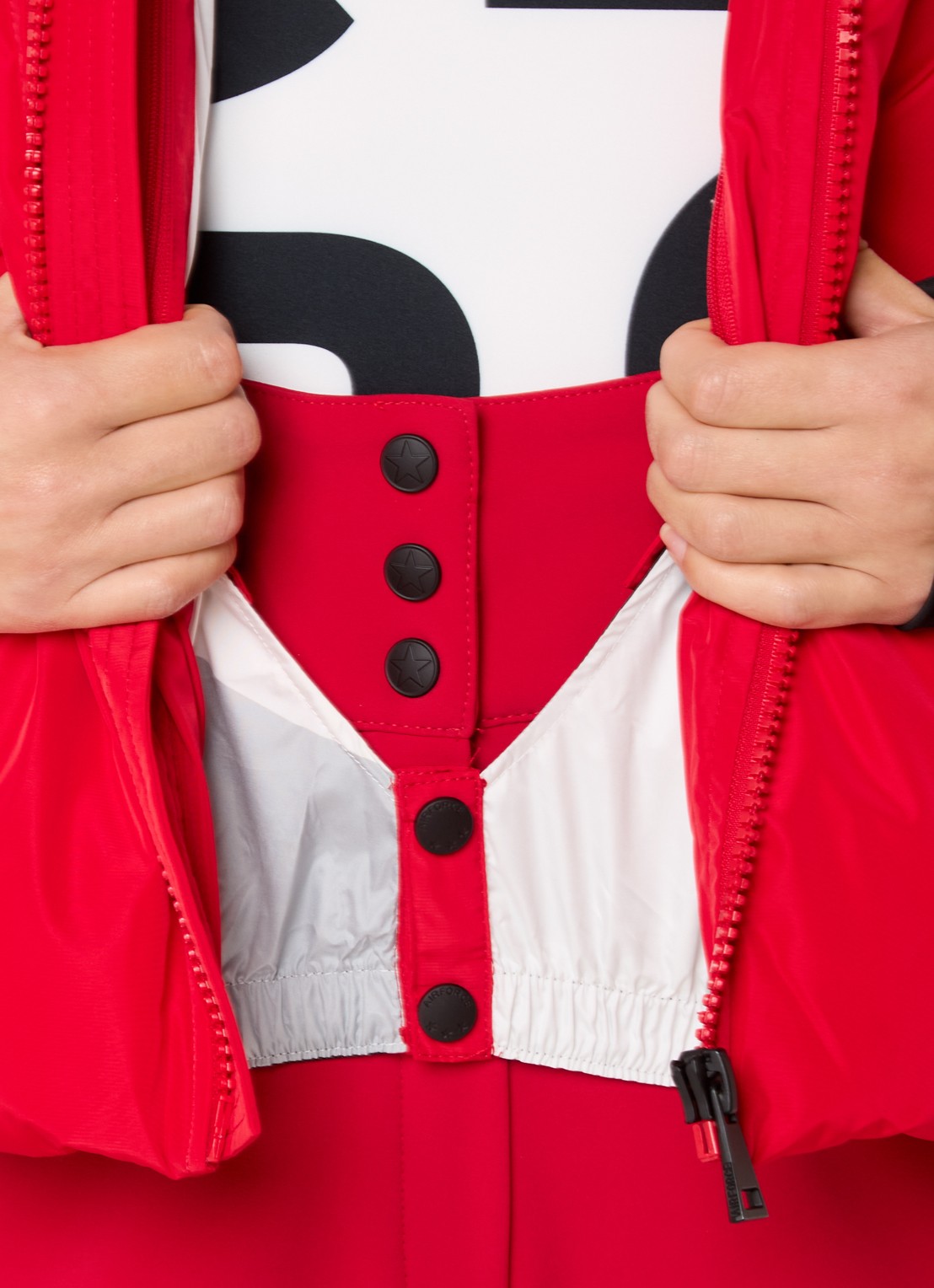 Airforce Sun Peaks ski-jas met afneembare capuchon en ritszakken - detail 4 rood