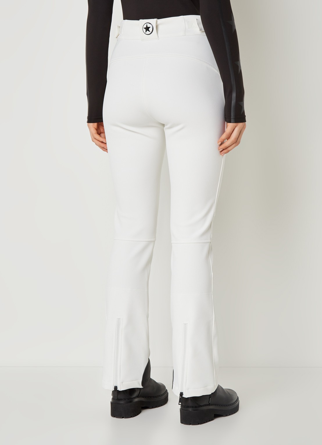 Airforce Sundance Mountain high waist flared skibroek met ritszakken - achterkant wit