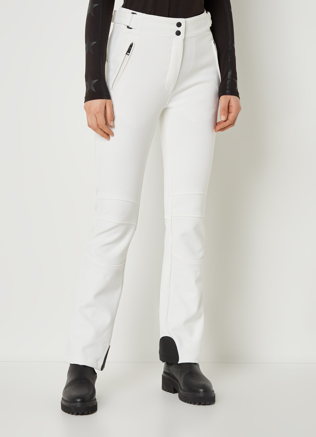 Airforce Sundance Mountain high waist flared skibroek met ritszakken - detail 4 wit