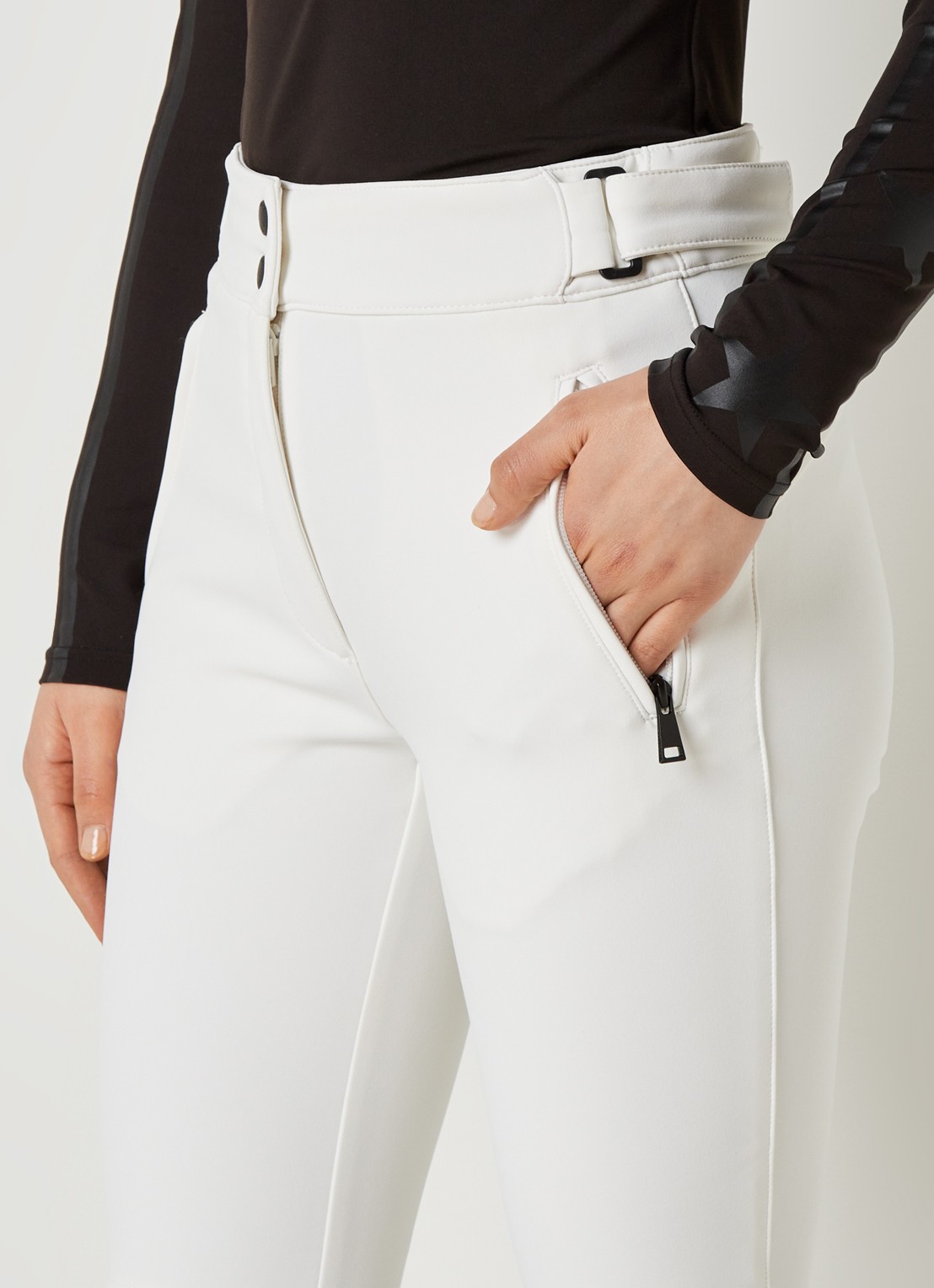 Airforce Sundance Mountain high waist flared skibroek met ritszakken - detail 6 wit