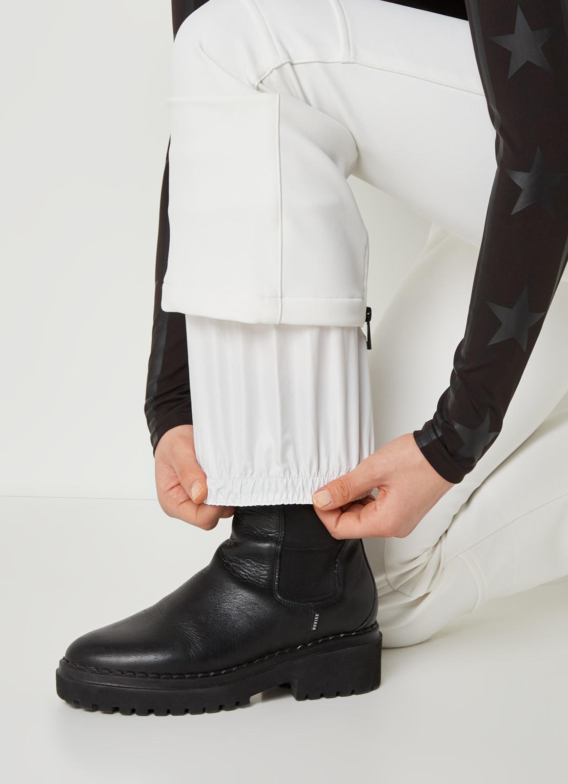 Airforce Sundance Mountain high waist flared skibroek met ritszakken - detail 7 wit